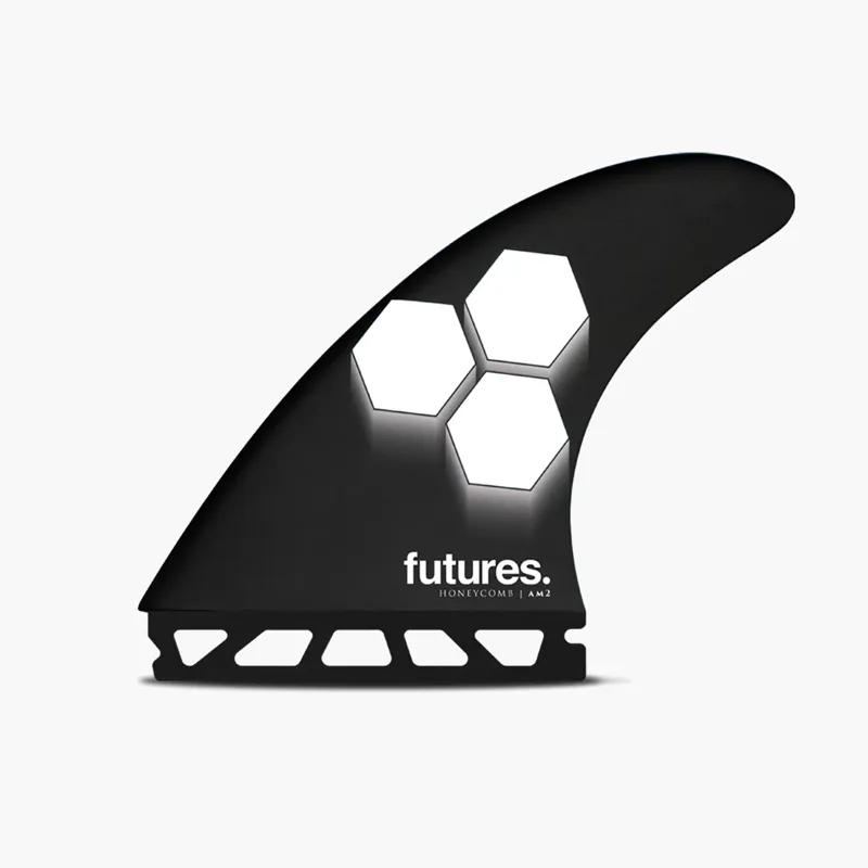 Futures FAM2 Honeycomb Tri Fin Set Black/White